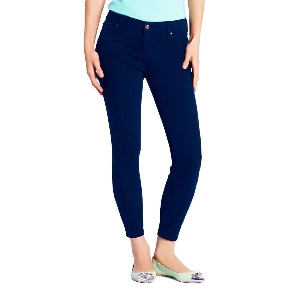 Kate Spade New York Womens Size 28 Broome Street Capri Jeans in French Navy $178